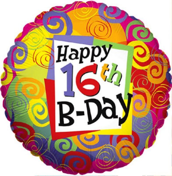 Wish Happy  sixteen Birthday Image