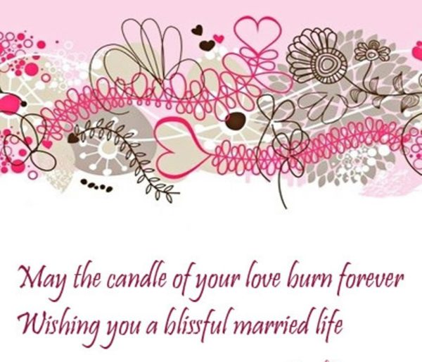 Wishing You A Blissful Married Life