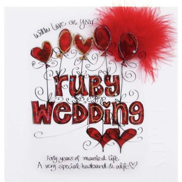 With Love On Your Ruby Wedding