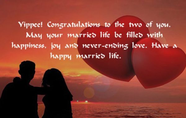 Yipee Congratulation To The Two Of You