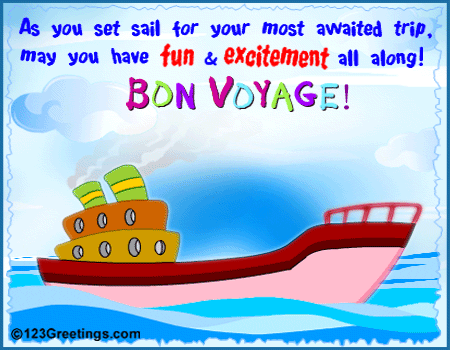 As You Set sail For Your Most Awaited Trip