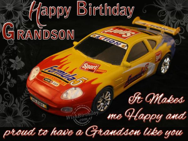 Best Wishes To Dear Grandson From Grandparents