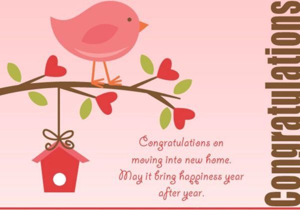 Congratulation On Moving Into New Home