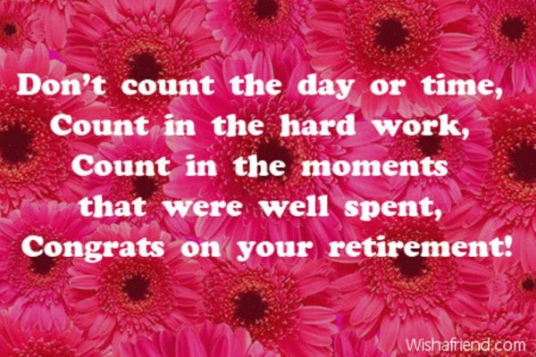 Don't Count The Day Or Time