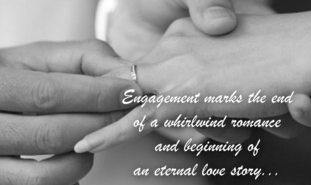 Engagement Marks The End Of A Whirlwind Romance - Wishes, Greetings ...