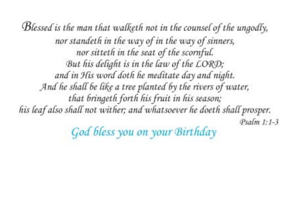 God Bless You on Your Birthday