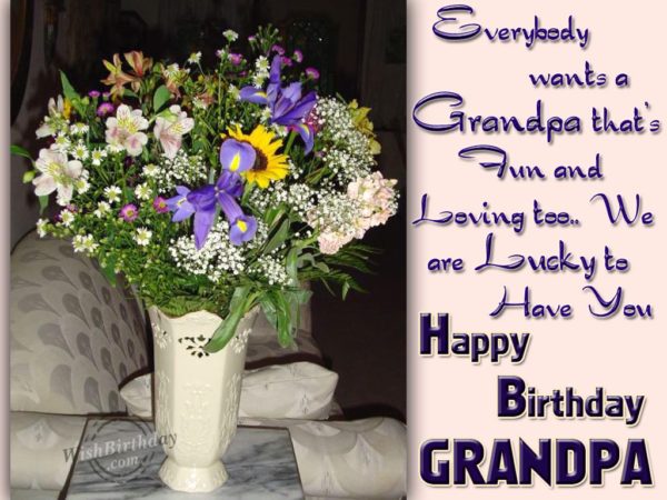 Happy Birthday Loving Grandpa