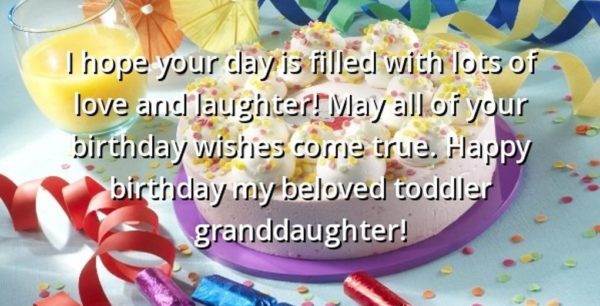 Happy Birthday My Beloved Toddler Grand Daughter