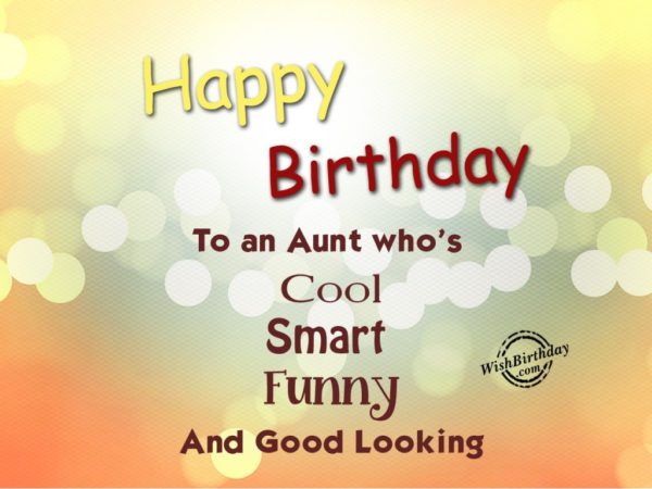 Happy Birthday to an aunt