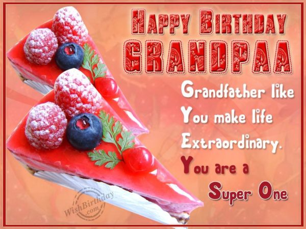 Happy Returns of  The Day Dear Grandfather