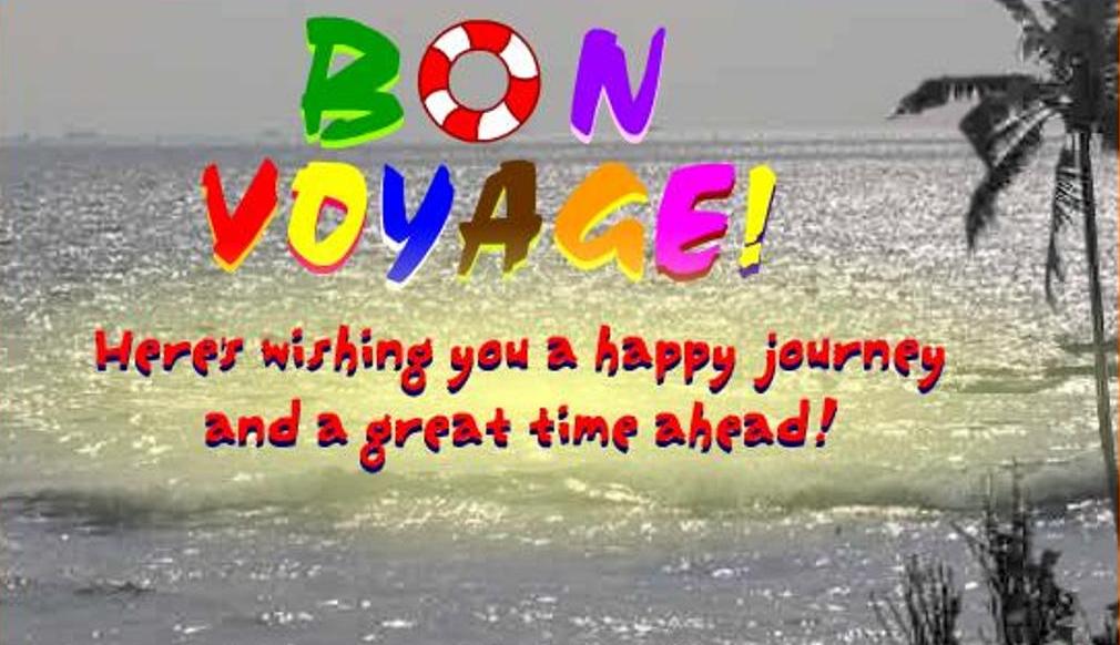 bon voyage message to cousin