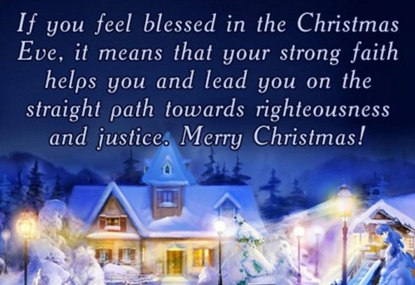 If You Feel Blessed In The Christmas Eve