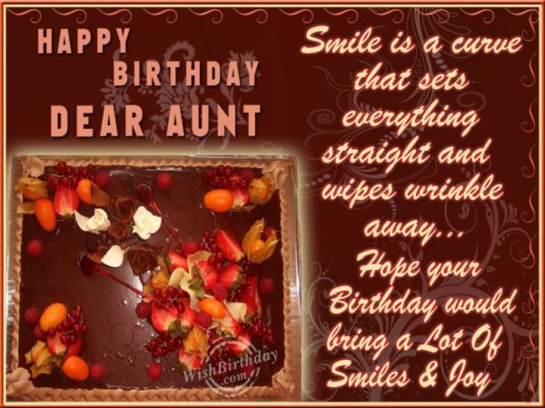 Many Happy Returns Of The Day Loveable Aunt