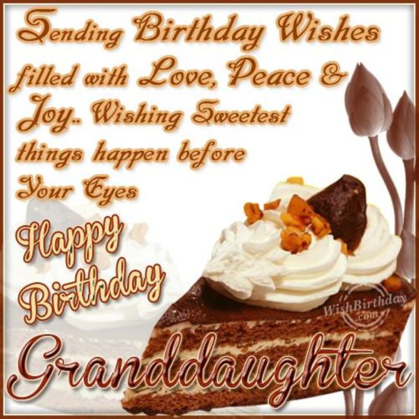 Many Happy Returns To My Dear Granddaughter