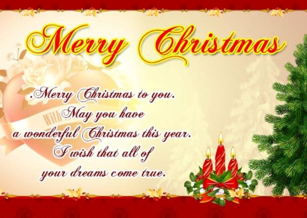 Merry Christmas To You