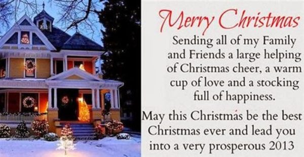 Sending All Of My Family Merry Christma