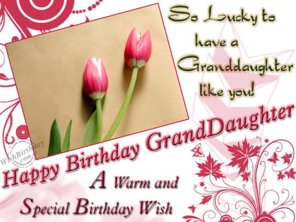 Special Wishes For Granddaughter