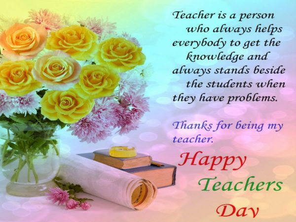 Teacher Is A Person Who Always Helps Everybody