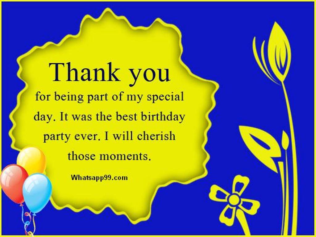Birthday Thank You Wishes - Wishes, Greetings, Pictures – Wish Guy