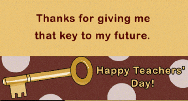 Thanks For Giving Me Thay Key To My Future
