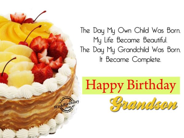 The Day My Grandchild Was Born, It Became Complete – Happy Birthday Grandson