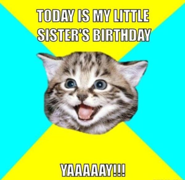 Today Is My Little Sister Birthday