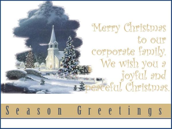 We Wish You A Joyful And Peaceful Christmas