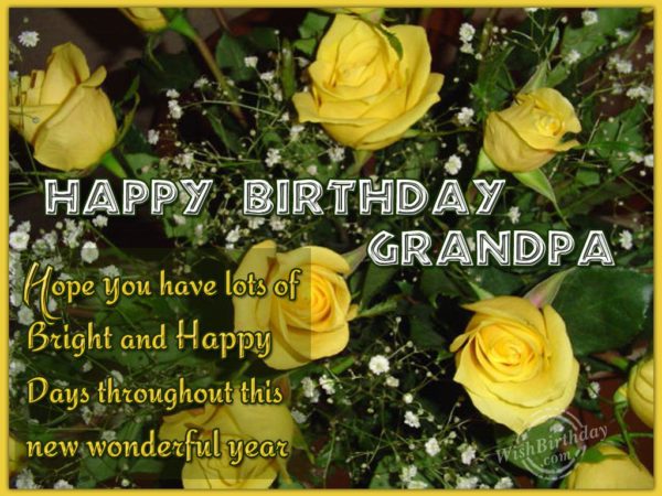 Wishing Happy Birthday To A Caring Grandfather