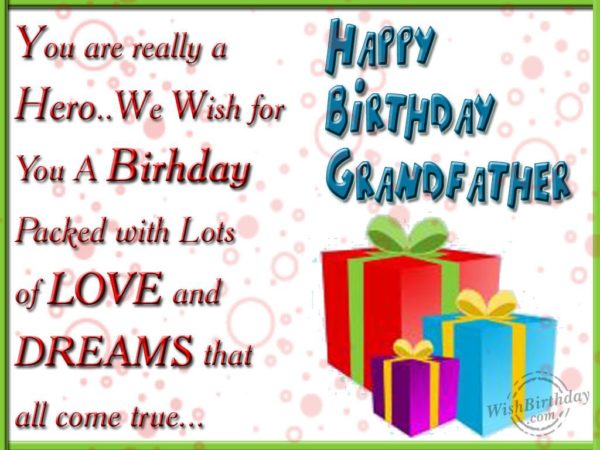 Wishing You A Very Happy Birthday Dear Grandfather