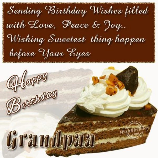 Wishing You Happy Birthday Dear Grandfather