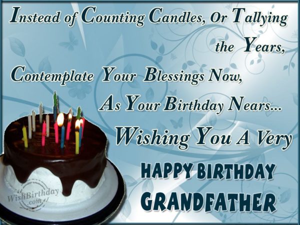 Wishing You Many Happy Returns Of The Day My Loving Grandfather