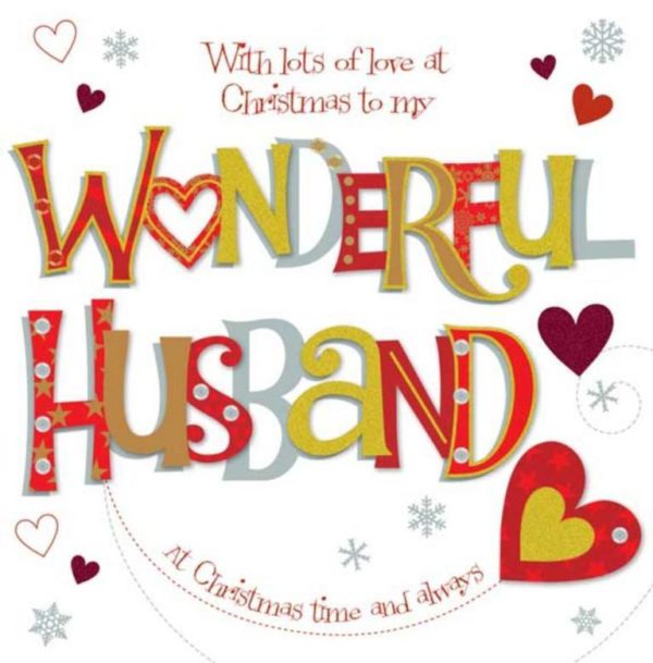 With Lots Of Love At Christmas TO My Wonderful Husband