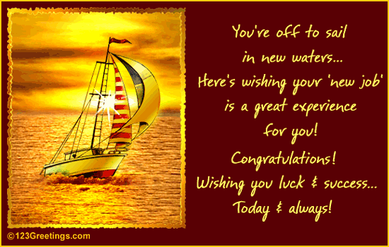 You Are Off To Sail In New Matters