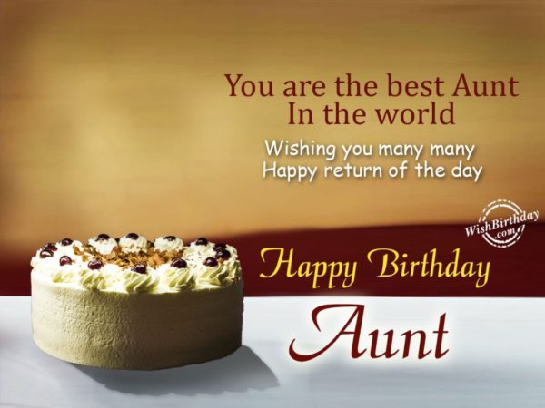 You Are The Best Aunt in the world